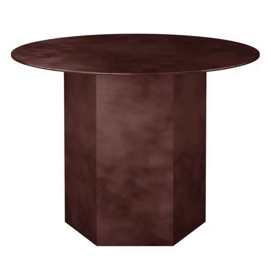 Coffee Tables * | Gubi Epic Coffee Table, Round, 60 Cm, Earthy Red Steel