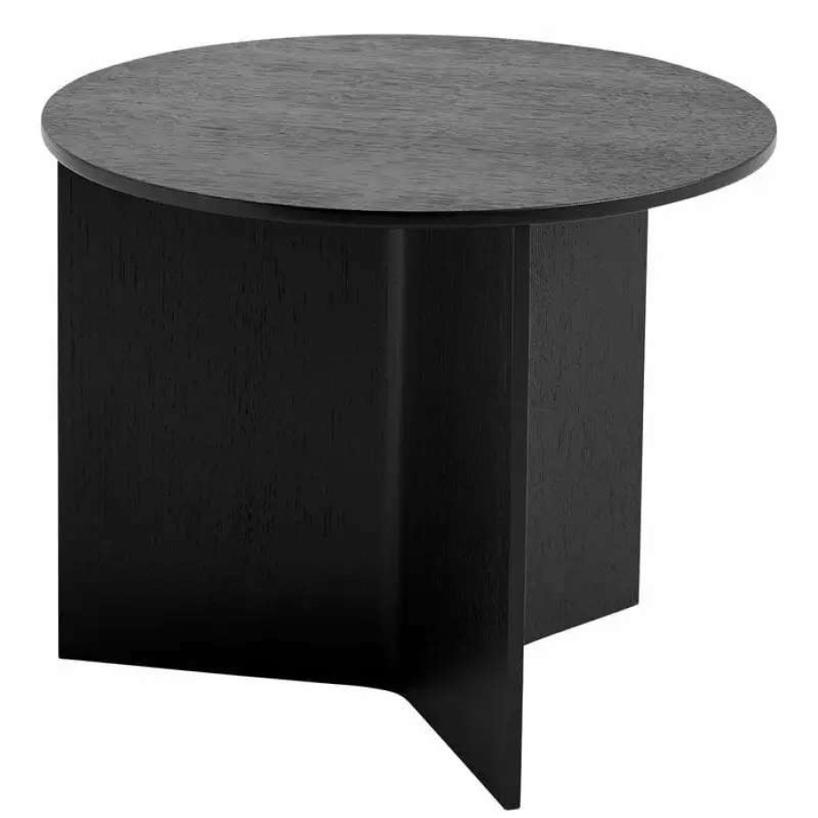 Coffee Tables * | Hay Slit Wood Table, 45 Cm, Black