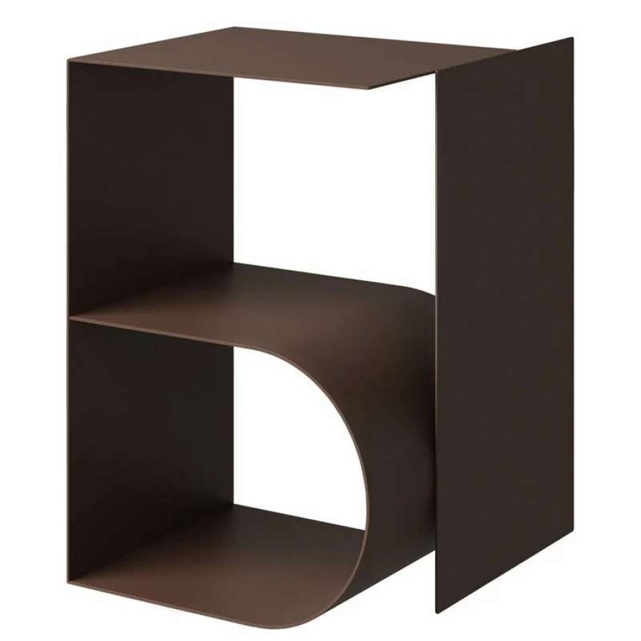 Side & End Tables * | Hem Glyph Beta Side Table, Chocolate Brown