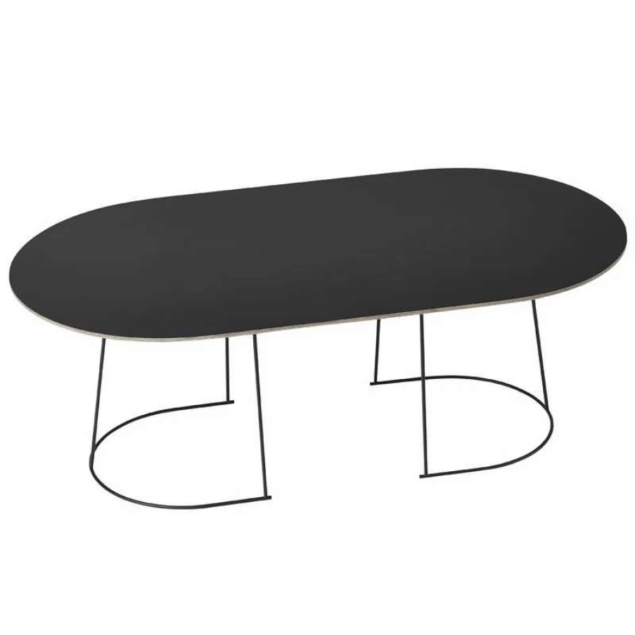 Coffee Tables * | Muuto Airy Coffee Table, Large, Black