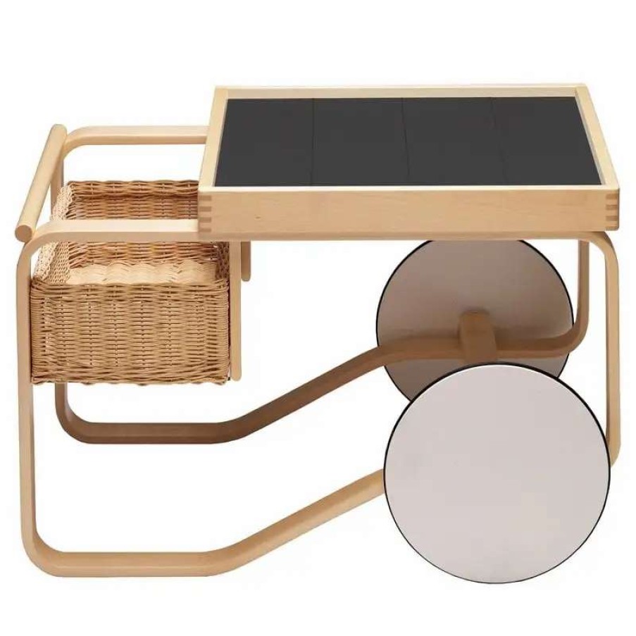 Kitchen Carts & Trolleys * | Artek Aalto Tea Trolley 900, Black