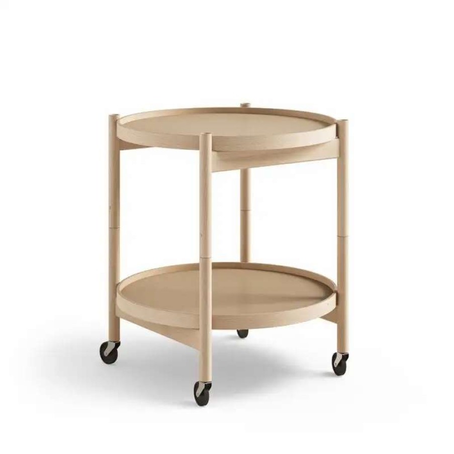 Kitchen Carts & Trolleys * | Brdr. Kruger Bolling Tray Table 50 Cm, Oiled Beech Earth