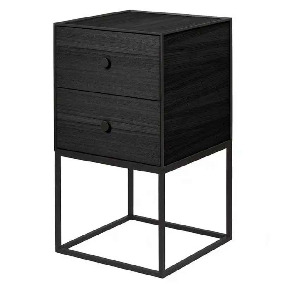 Side & End Tables * | By Lassen Frame 35 Sideboard With 2 Drawers, Black Stained Ash