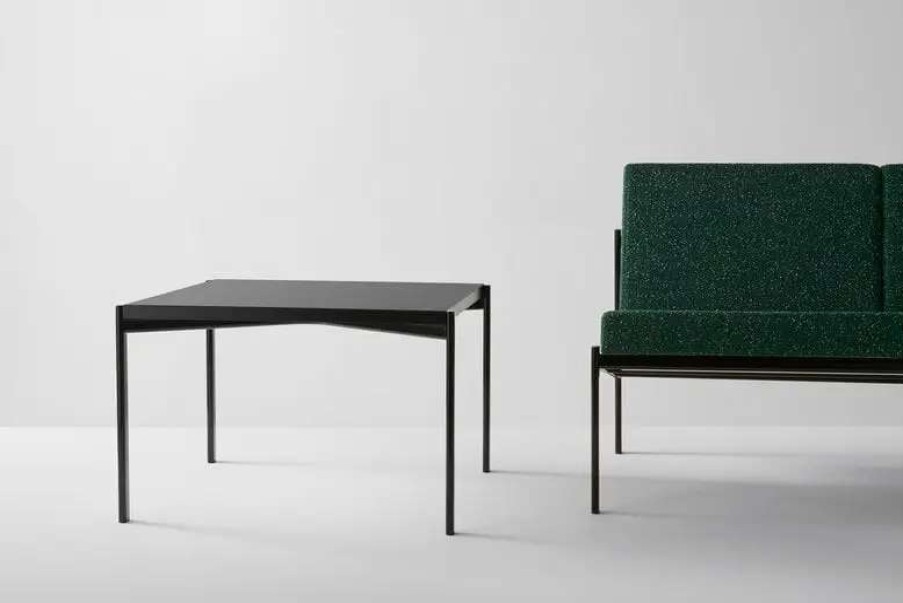 Side & End Tables * | Artek Kiki Low Table, 60 X 60 Cm, Black Black Linoleum