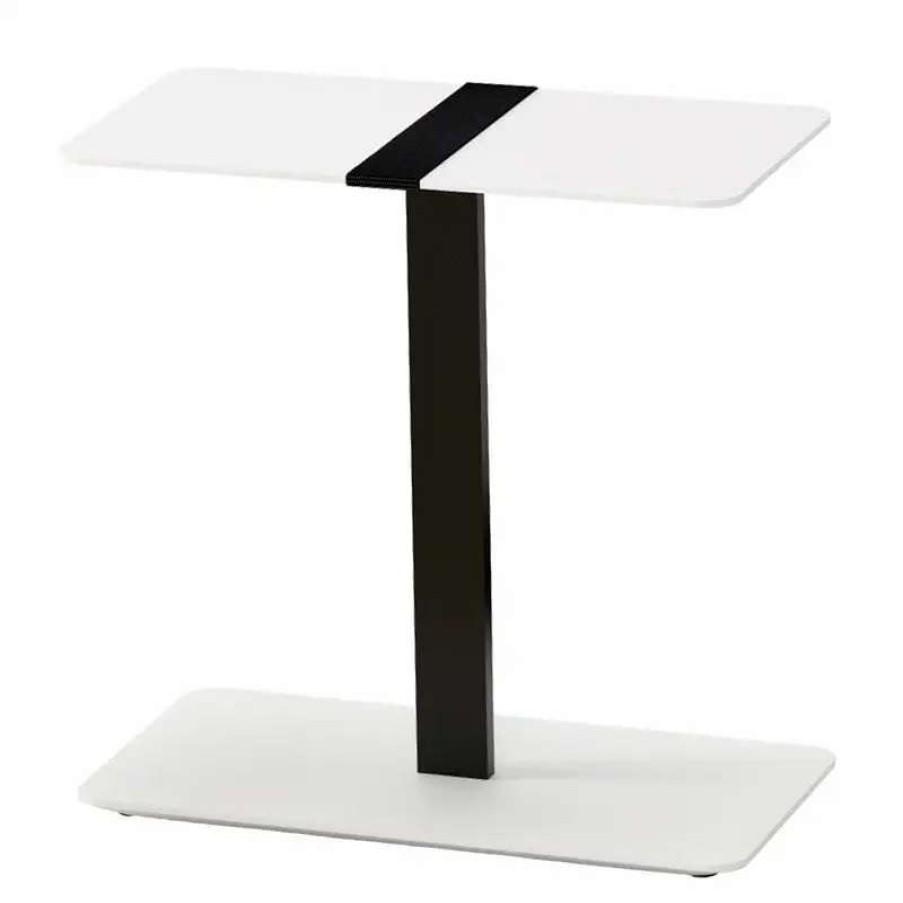 Side & End Tables * | Viccarbe Serra Low Table With Strap, Rectangular, Black White