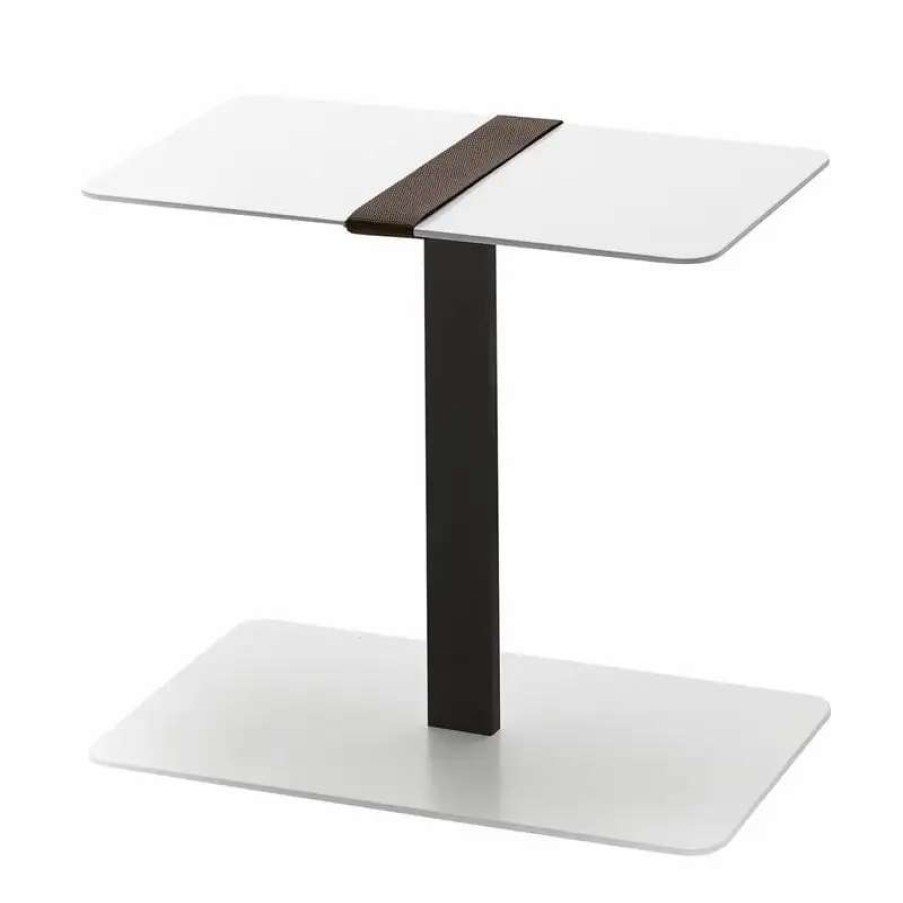 Side & End Tables * | Viccarbe Serra Low Table With Strap, Rectangular, Black White