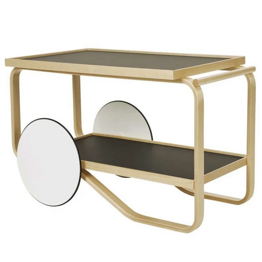 Kitchen Carts & Trolleys * | Artek Aalto Tea Trolley 901, Black Birch