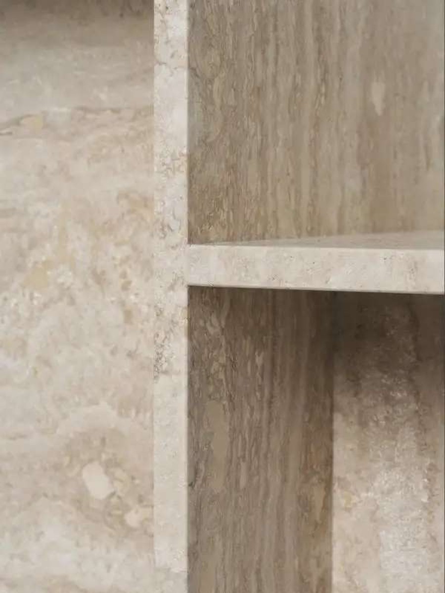 Side & End Tables * | Ferm Living Distinct Side Table, Travertine