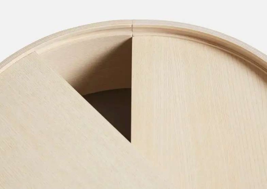 Side & End Tables * | Woud Arc Side Table, White Pigmented Ash